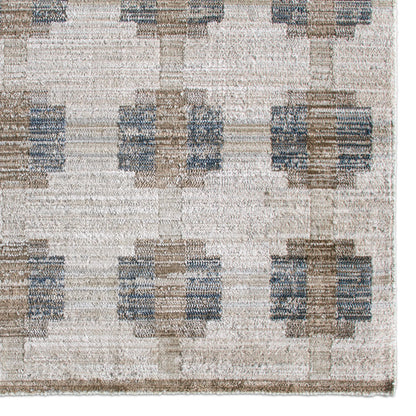 Muted Mosaic MUM02 Indoor/Outdoor Rug by Jaipur Living in blue, gray. Made from 100% polyester in a unique style.