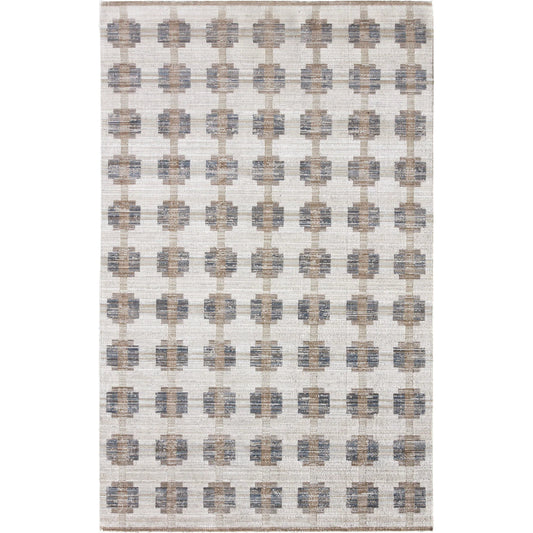 Muted Mosaic MUM02 Indoor/Outdoor Rug by Jaipur Living in blue, gray. Made from 100% polyester in a unique style.