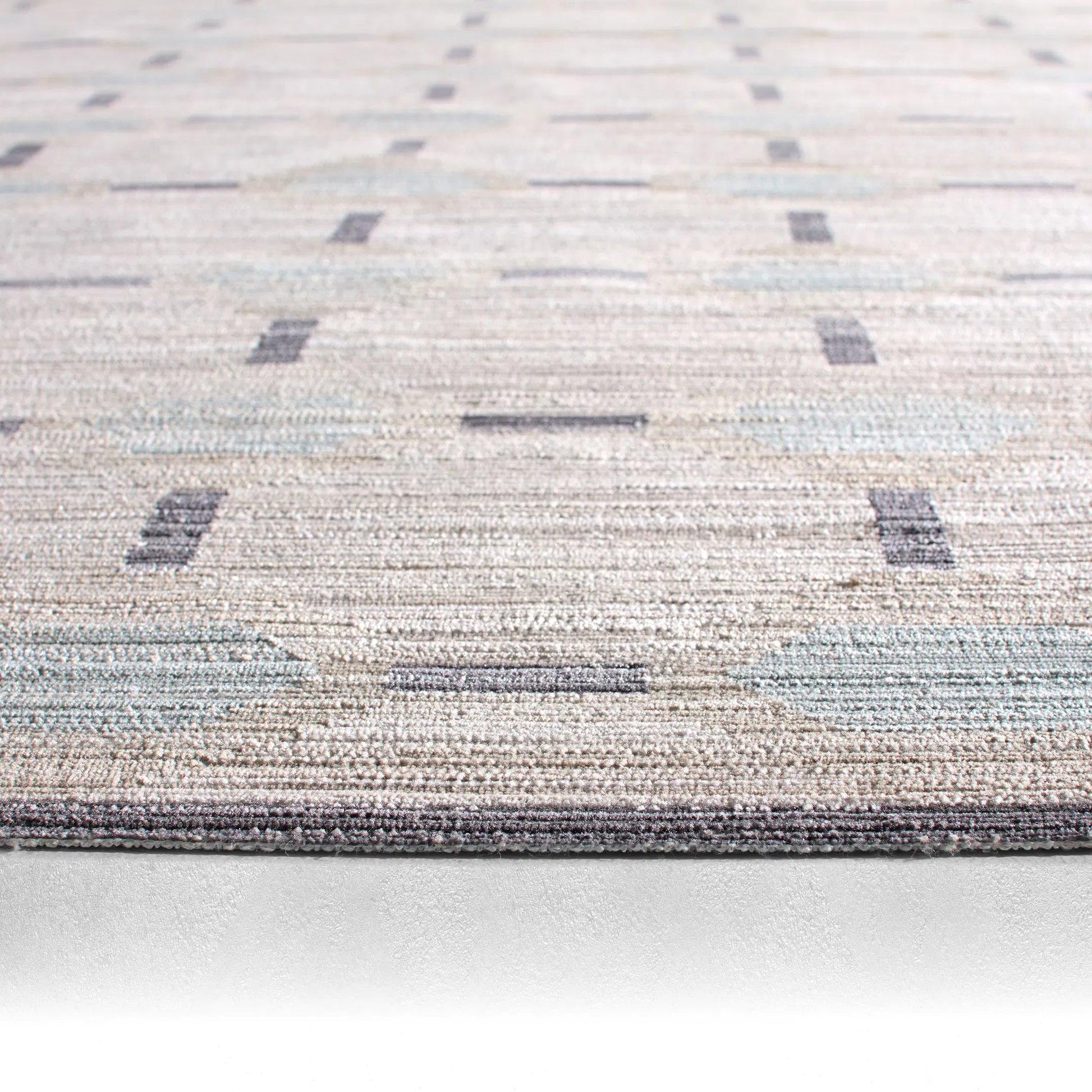 Muted Mosaic MUM03 Indoor/Outdoor Rug by Jaipur Living in blue, gray. Made from 100% polyester in a unique style.