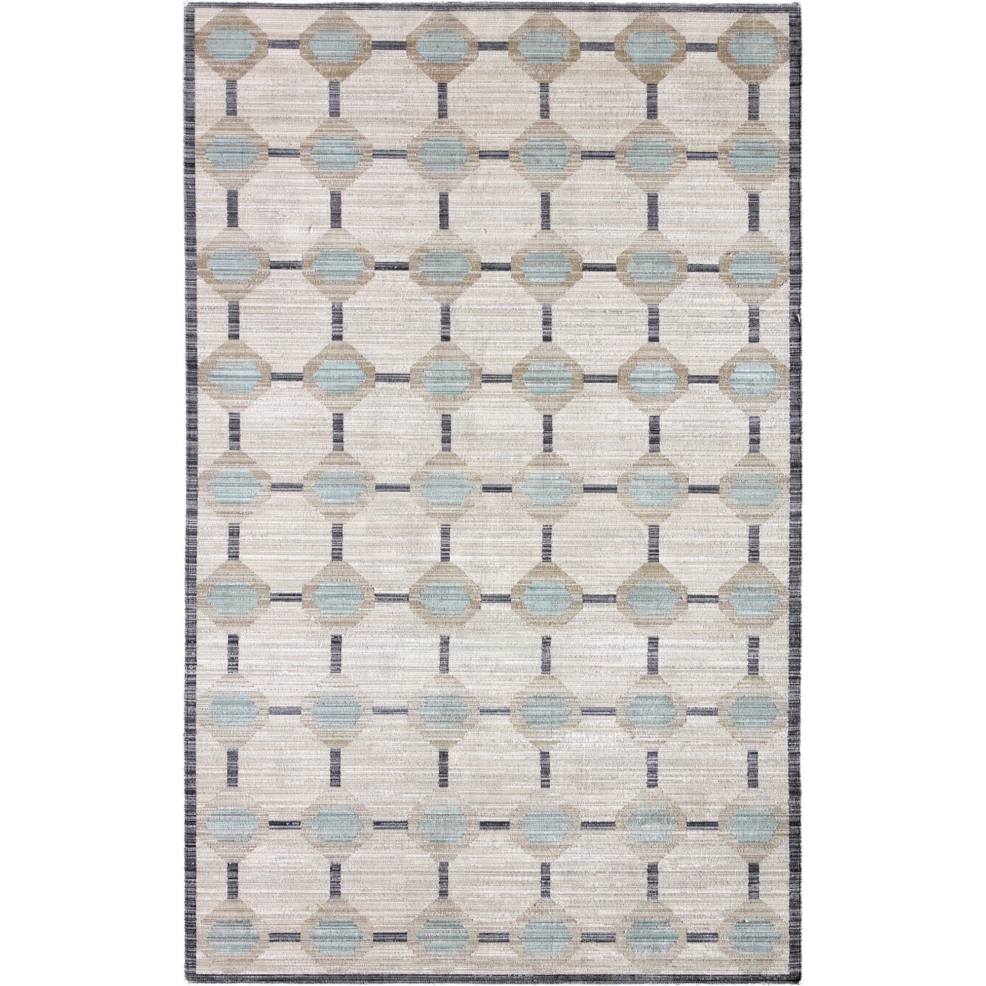 Muted Mosaic MUM03 Indoor/Outdoor Rug by Jaipur Living in blue, gray. Made from 100% polyester in a unique style.