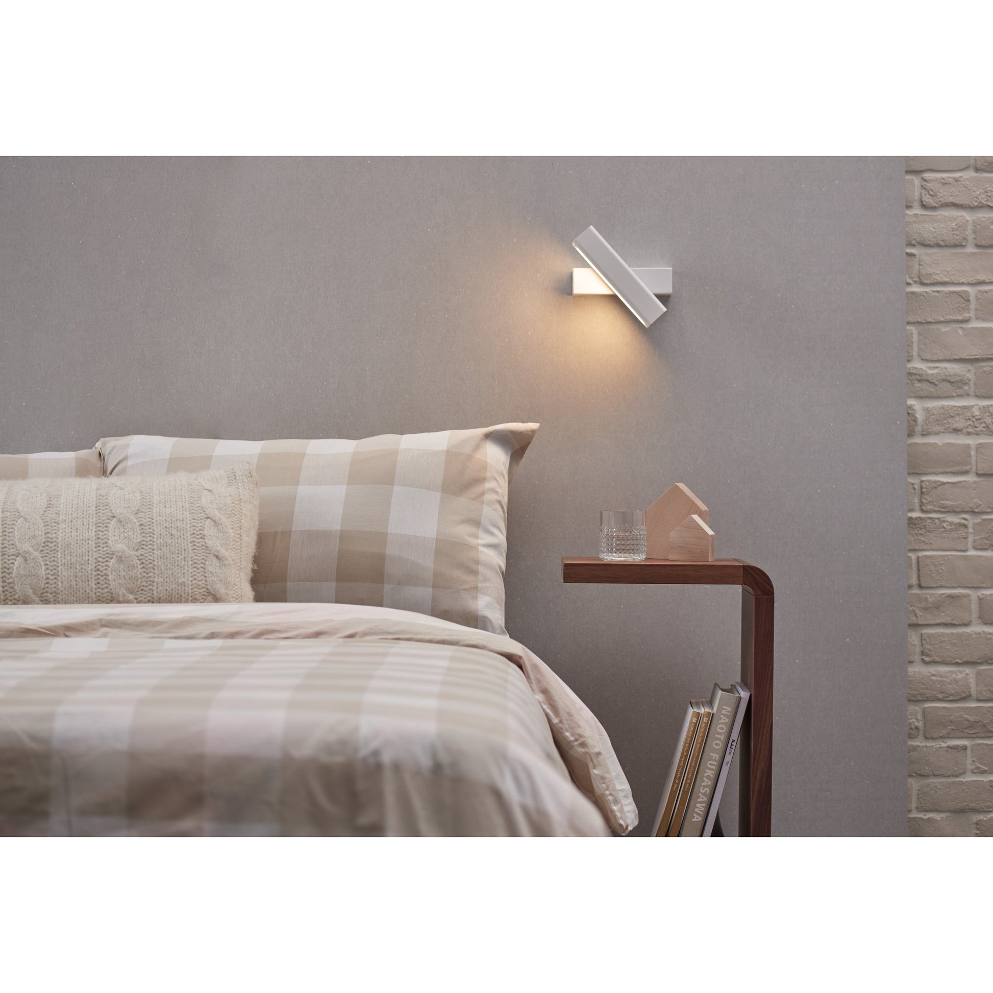 Mumu Wall Lamp by Seed Design. Made from aluminum, wood in a modern style.