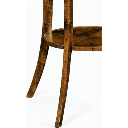 Casual Accents Country Walnut Quatrefoil Accent Table by Jonathan Charles. Made from acacia in a traditional style.