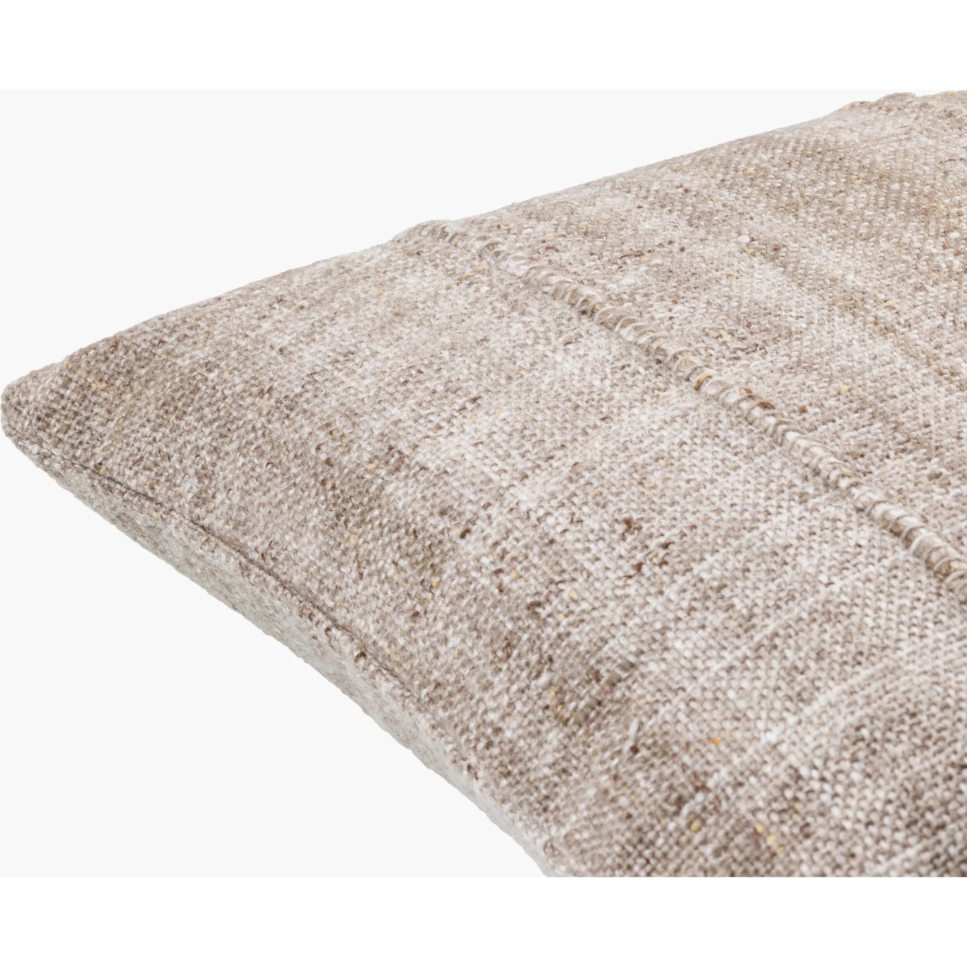 Mudcloth Indoor/Outdoor Pillow by Surya. Made from front: 100% recycled pet yarn, back: 100% recycled pet yarn in a cottage & farmhouse style.