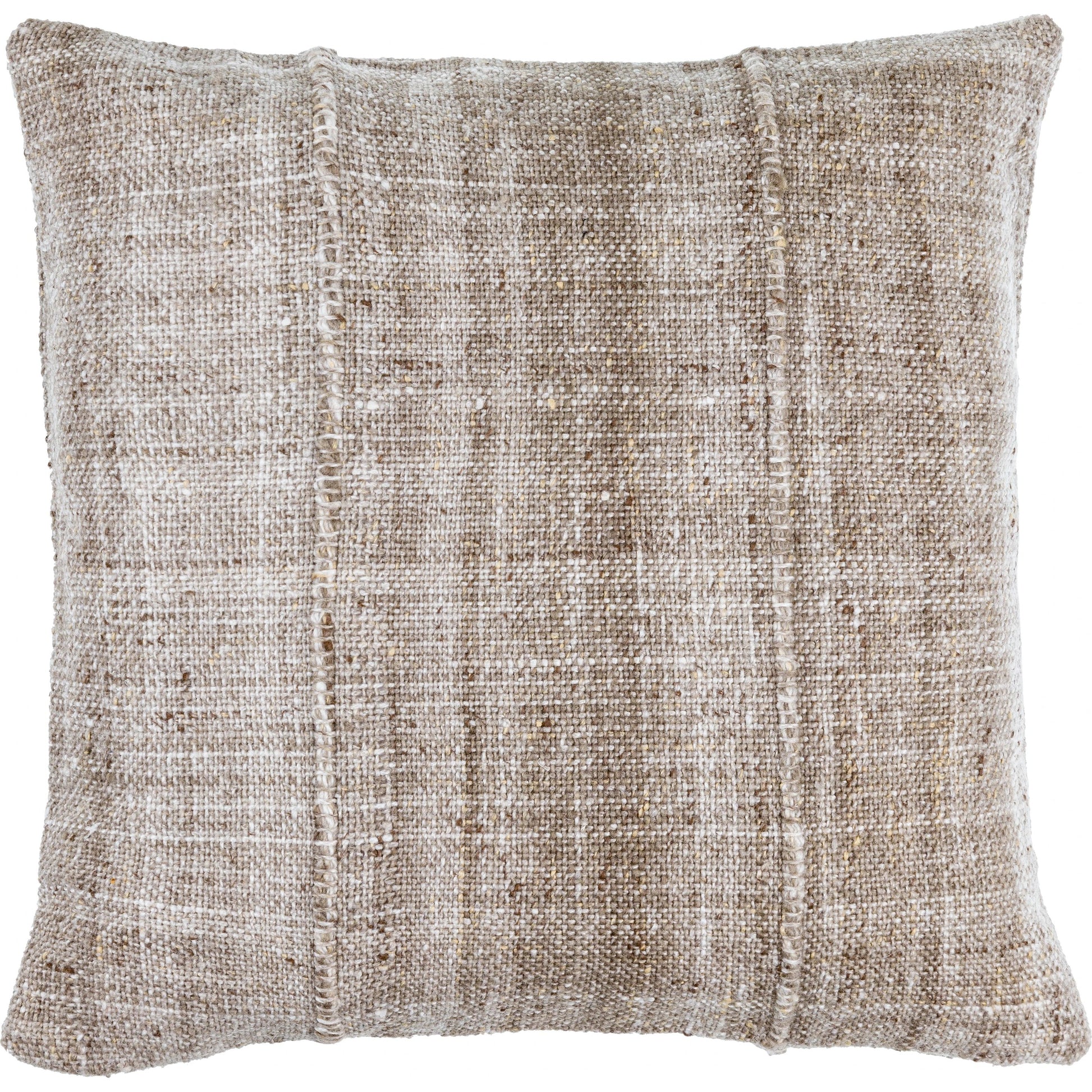 Mudcloth Indoor/Outdoor Pillow by Surya. Made from front: 100% recycled pet yarn, back: 100% recycled pet yarn in a cottage & farmhouse style.
