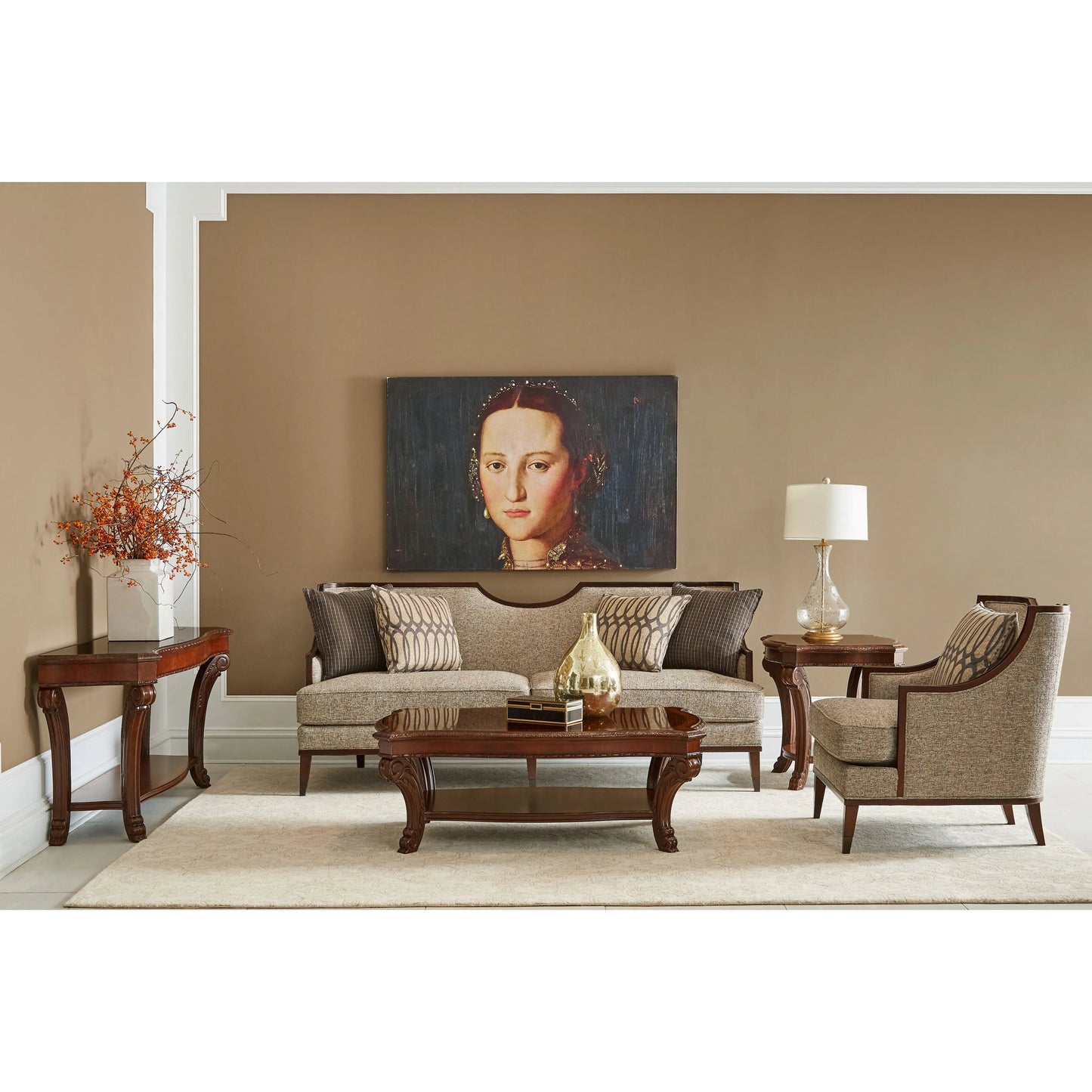 002 SR-881933 | Lifestyle | Harper Mineral Chair by A.R.T. Furniture in gray and mink. Made from fabric in a transitional style.