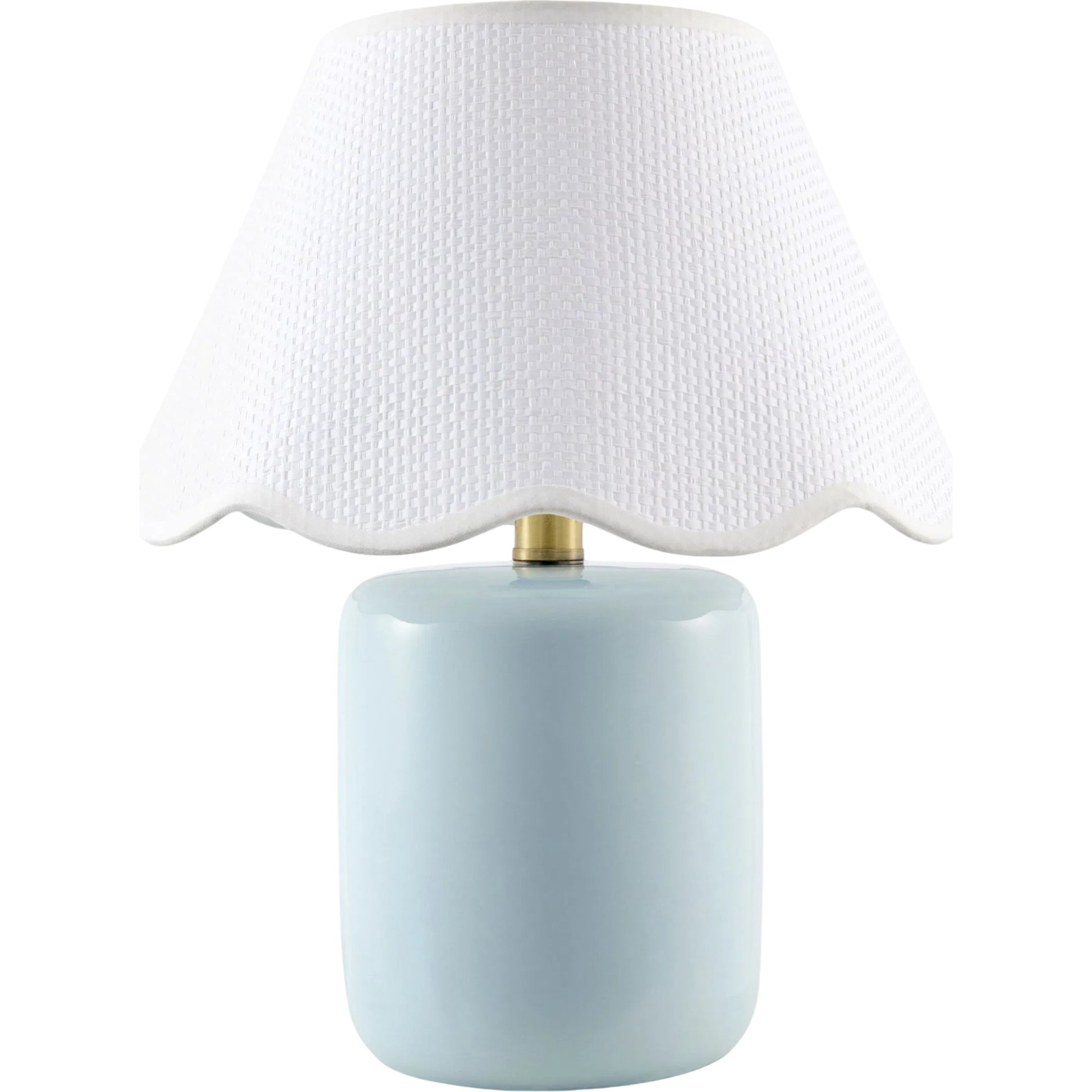 Marivela Accent Table Lamp by Livabliss in glazed. Made from ceramic, seagrass, polyester in a unique style.
