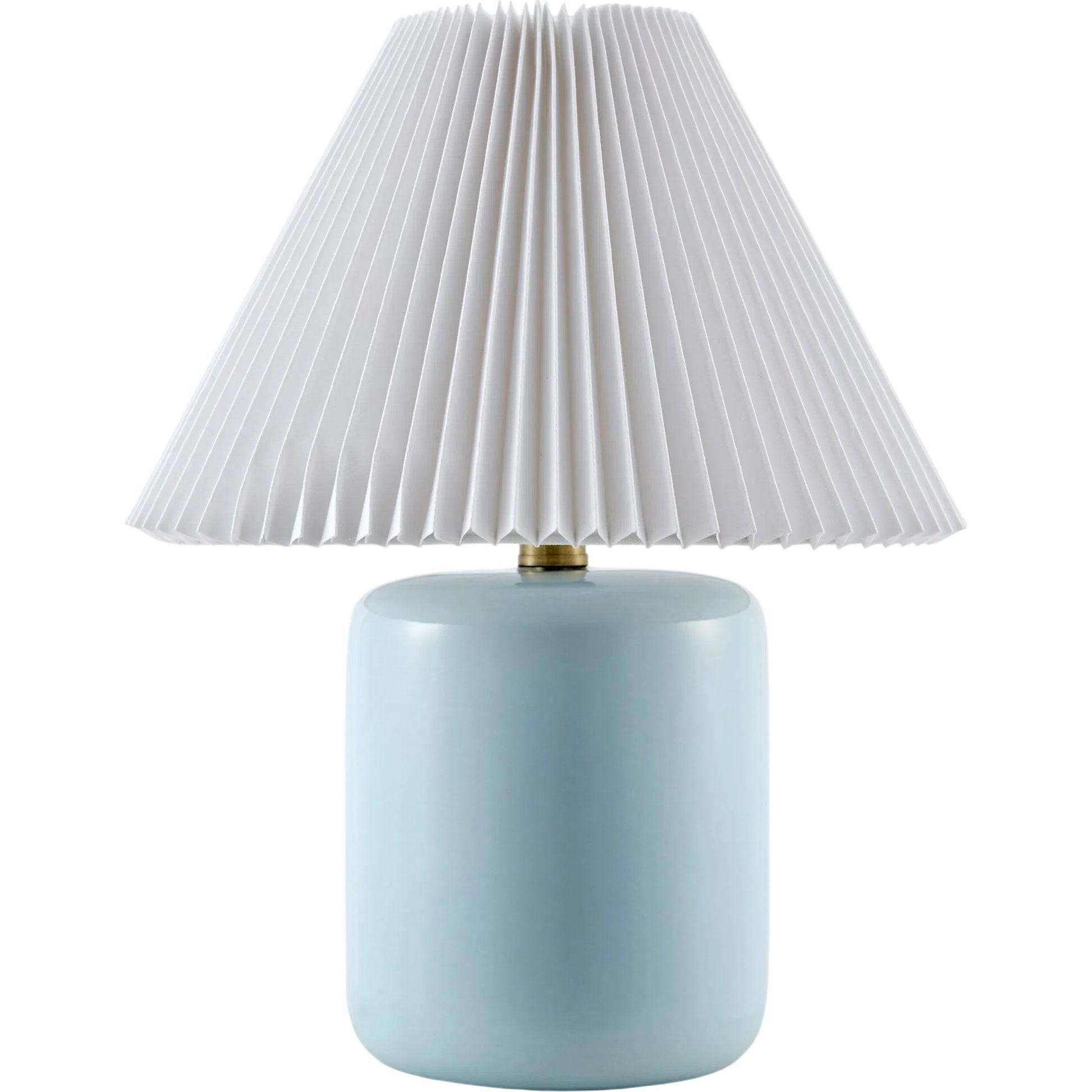 Marivela Accent Table Lamp by Livabliss in glazed. Made from ceramic, linen, polyester in a unique style.