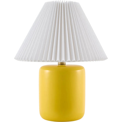 Marivela Accent Table Lamp by Livabliss in glazed. Made from ceramic, linen, polyester in a unique style.
