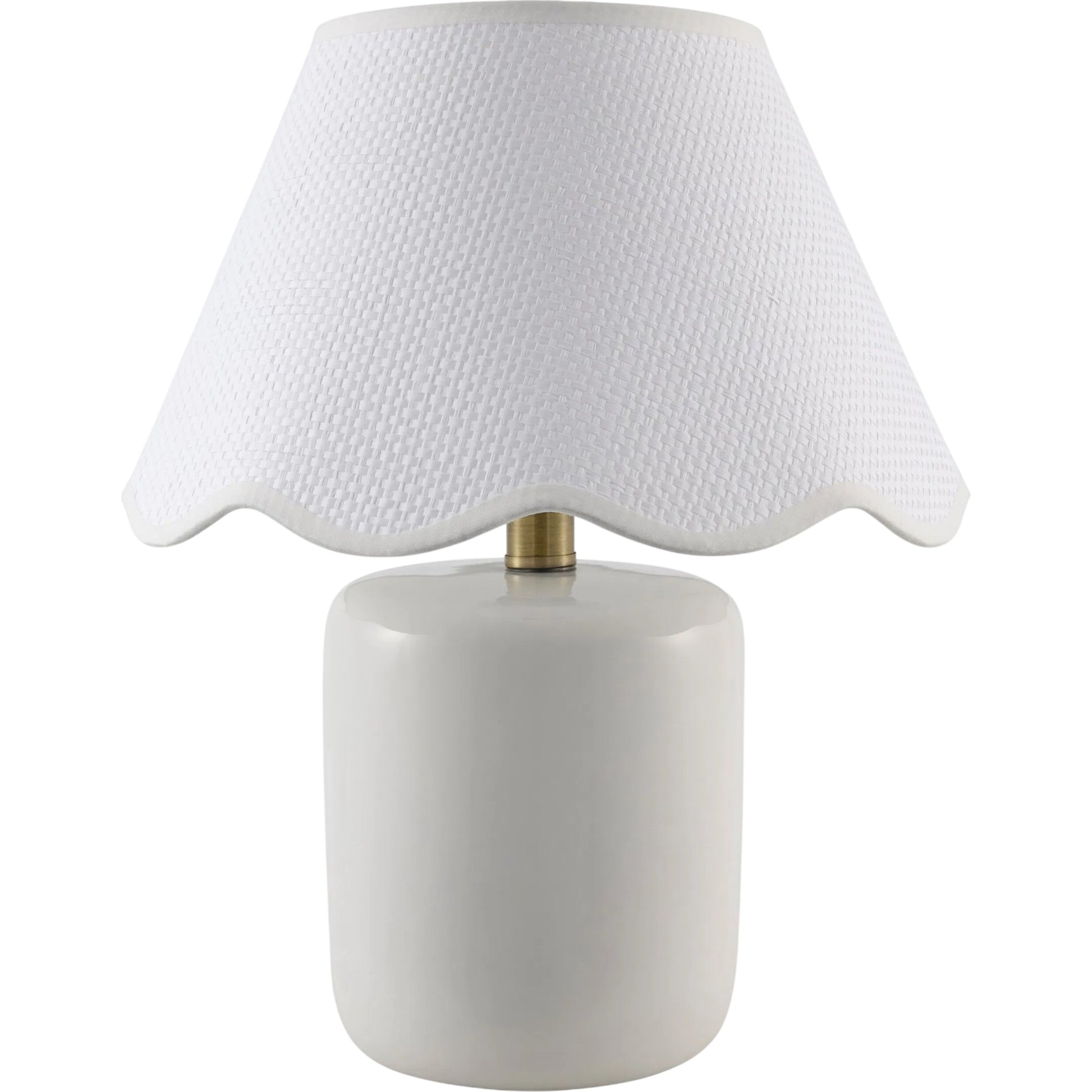 Marivela Accent Table Lamp by Livabliss in glazed. Made from ceramic, seagrass, polyester in a unique style.