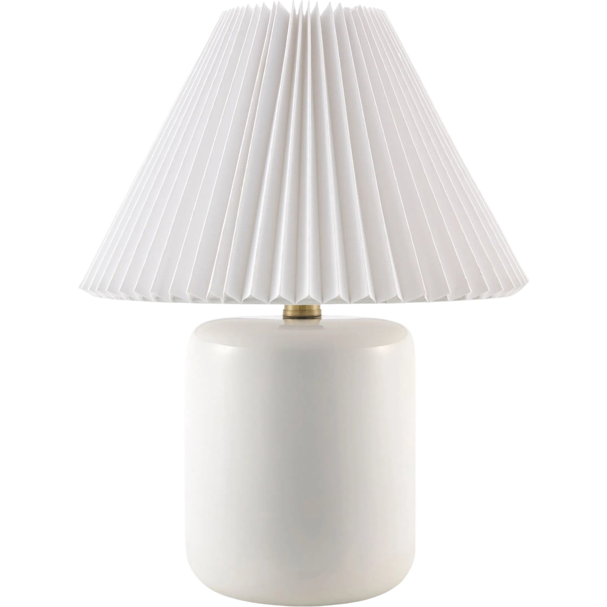 Marivela Accent Table Lamp by Livabliss in glazed. Made from ceramic, linen, polyester in a unique style.