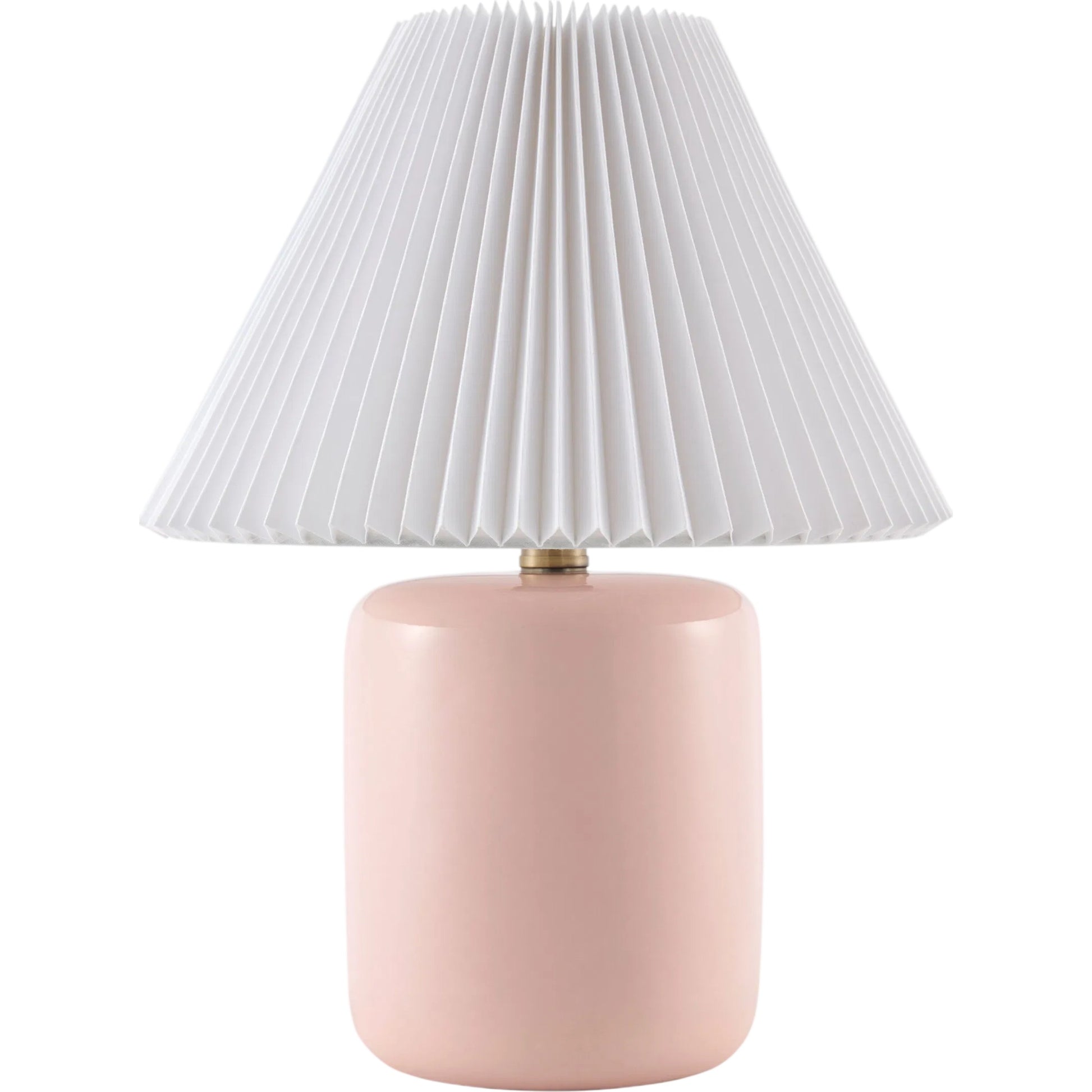 Marivela Accent Table Lamp by Livabliss in glazed. Made from ceramic, linen, polyester in a unique style.