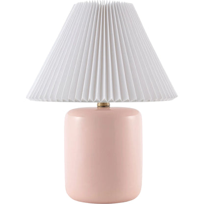 Marivela Accent Table Lamp by Livabliss in glazed. Made from ceramic, linen, polyester in a unique style.