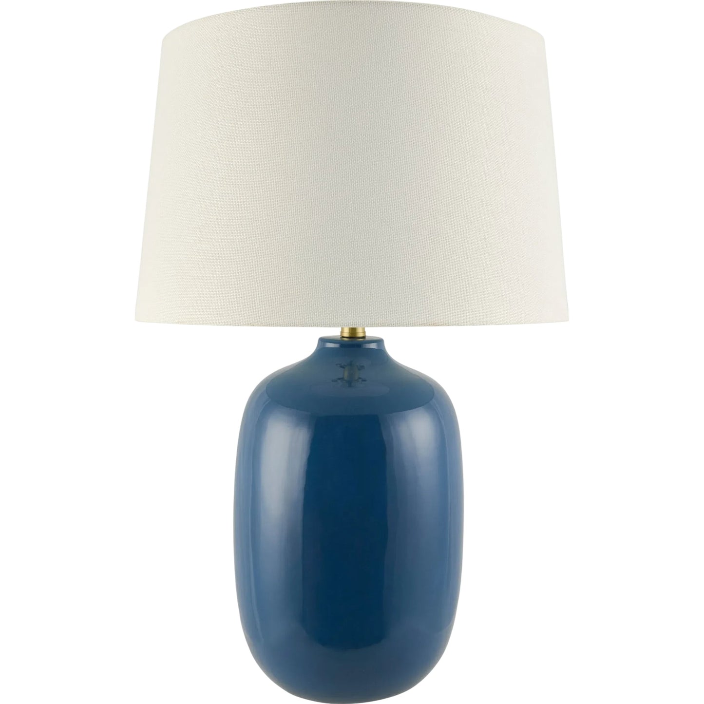 001 SI-2380104 | Primary Silo | Morven Accent Table Lamp by Surya in white, translucent, metallic gold, dark blue. Made from ceramic, linen, polyester, iron in a modern style.