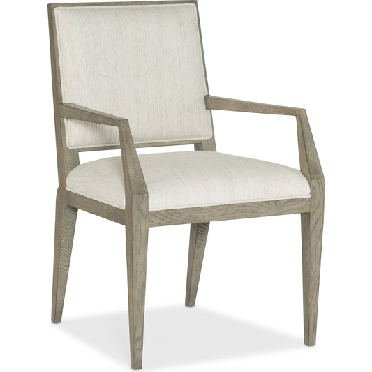 Linville Falls Linn Cove Upholstered Arm Chair (Set of 2) by Hooker Furniture in beige and remington porcelain, mink. Made from fabric in a modern style.