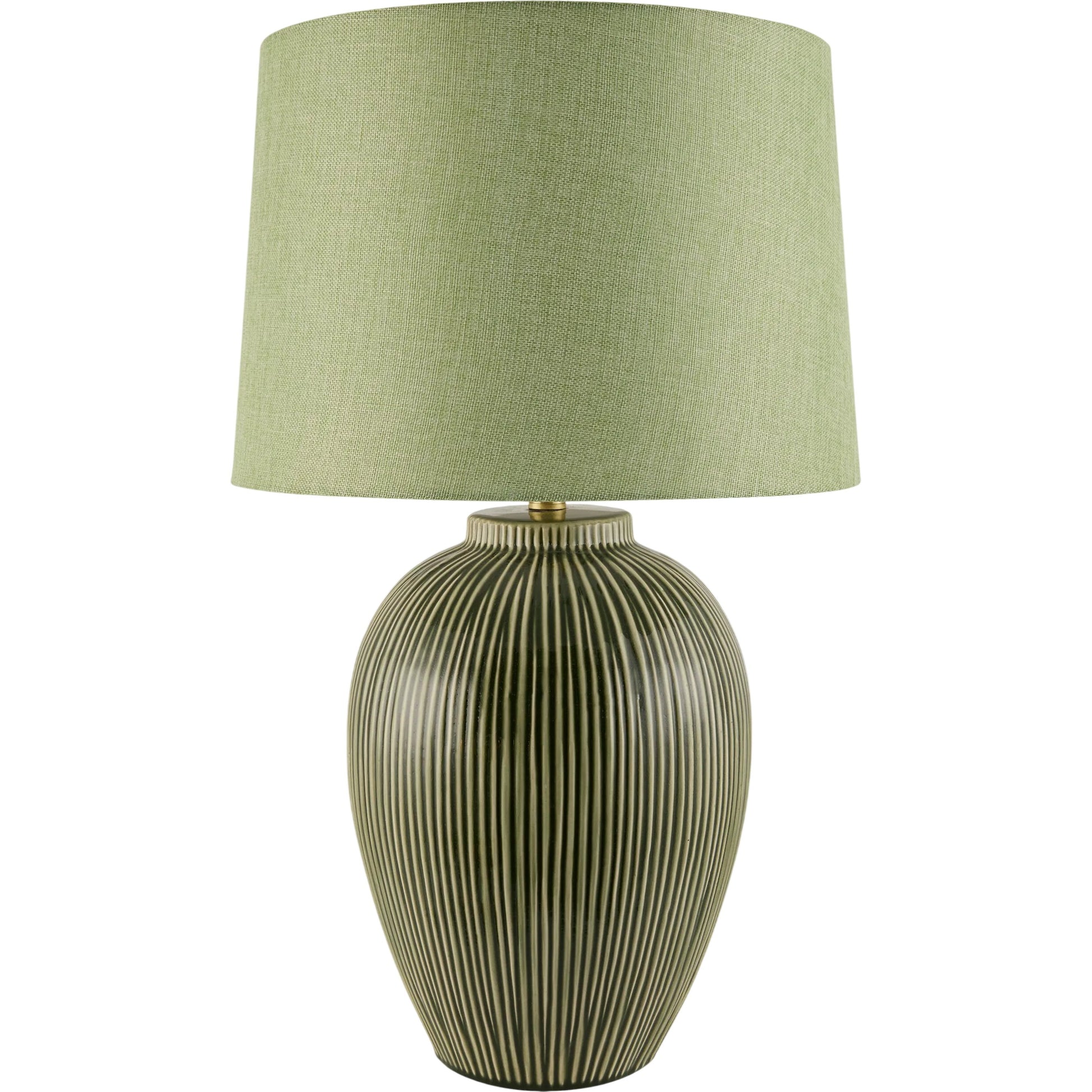 Sea Haven Accent Table Lamp by Surya in green and hand painted. Made from ceramic, linen, polyester, iron in a unique style.