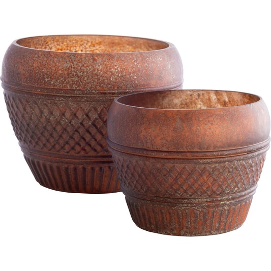 Mandawa Decorative Accent - 24802 by Surya in copper and antiqued. Made from glass in a rustic style.