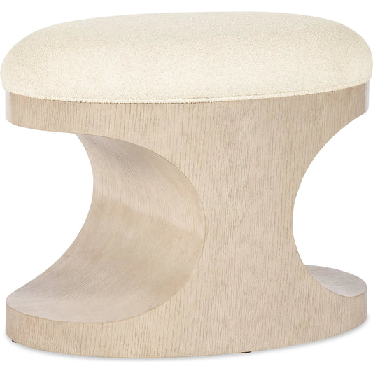 Westwood Bench by Hooker Furniture in tillson cloud and polished limestone. Made from resin, fabric in a unique style.