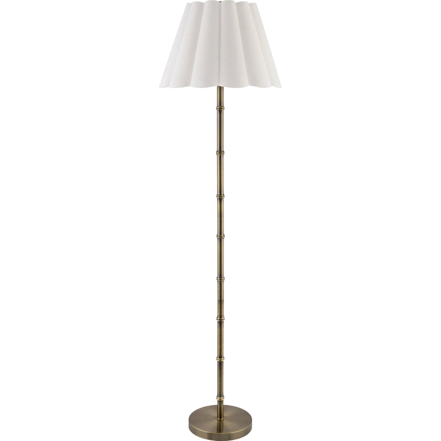 001 SI-2380094 | Primary Silo | Medowie Accent Floor Lamp by Surya in metallic brass, white, translucent. Made from iron, linen, polyester in a modern style.