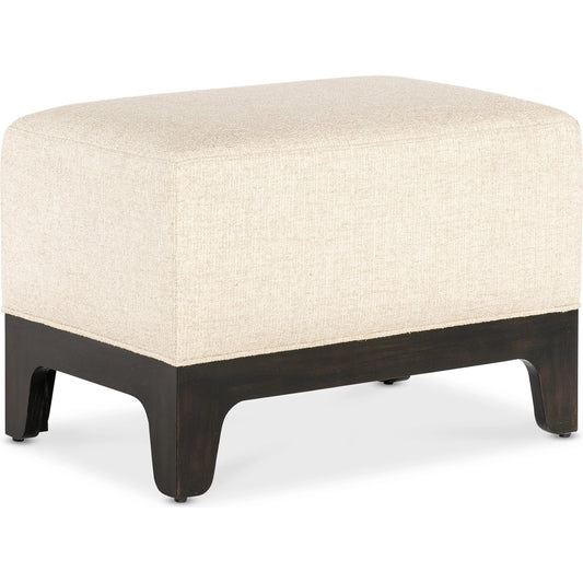 Archives Ottoman by Hooker Furniture in beige and black. Made from wood, fabric in a modern style.