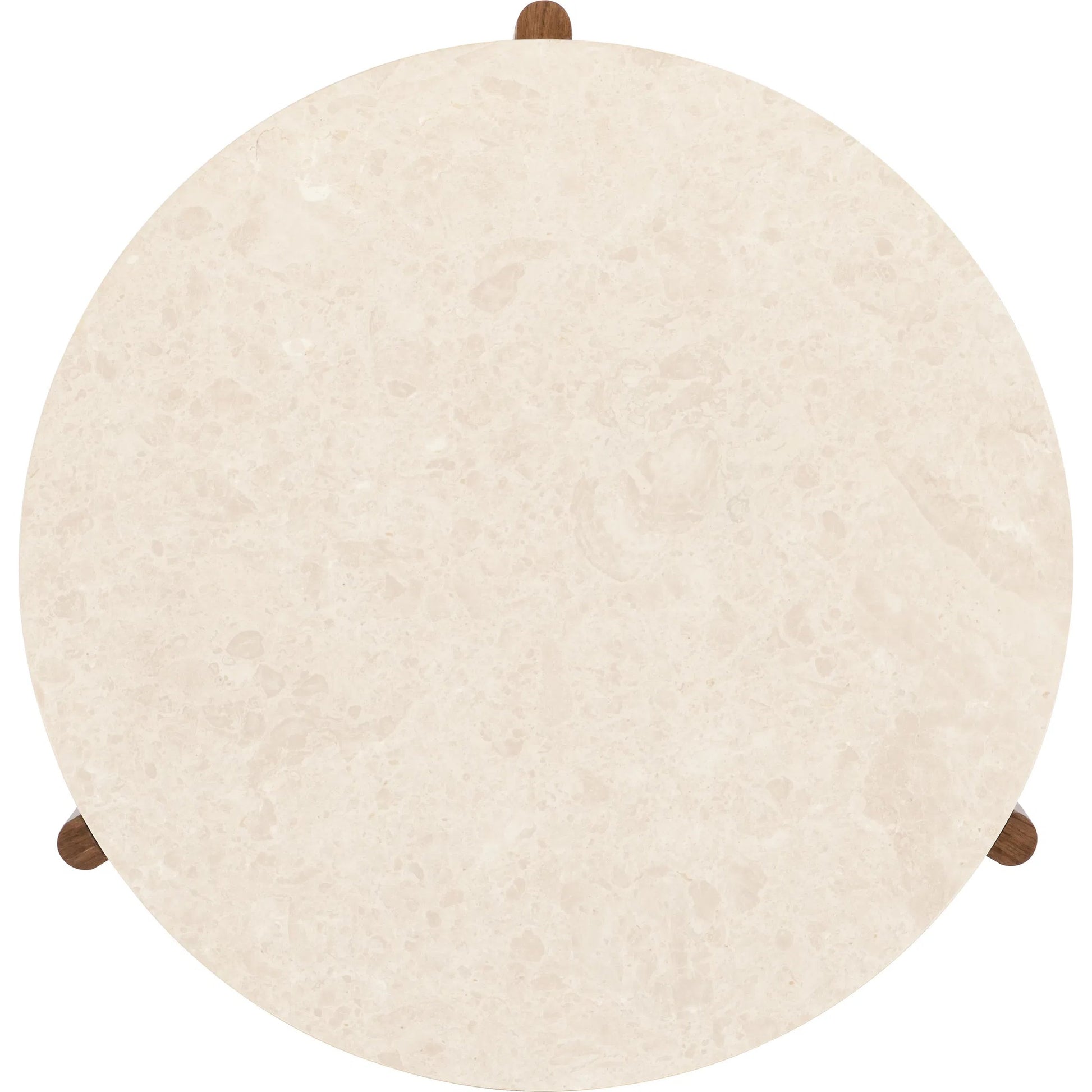 Eleana Round Cocktail Table by Hooker Furniture in light caramel, quartered walnut veneers, marble. Made from walnut veneers, marble in a modern style.
