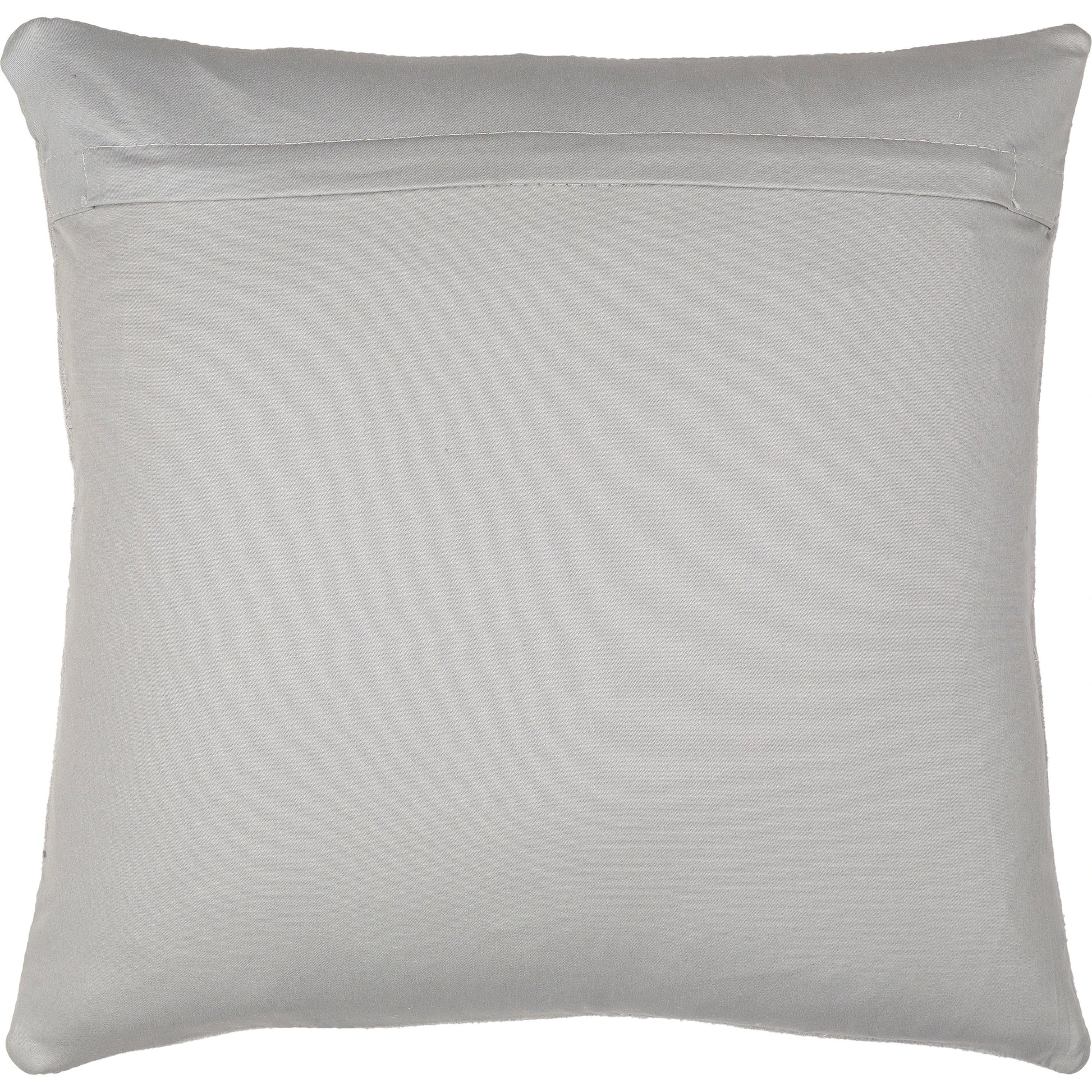 Manawatu Pillow - 5650 by Surya in cream, denim, slate. Made from 100% leather, 100% cotton in a traditional style.