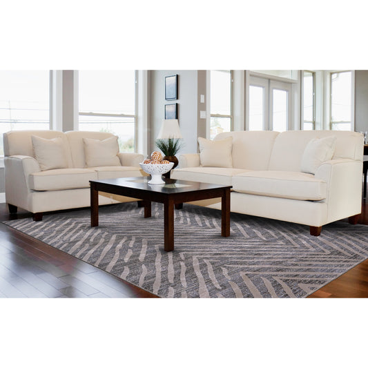 Waldor Herringbone Rug - 3968F by Feizy in gray. Made from polypropylene, polyester in a unique style.