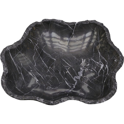 Marble Bowl by Phillips Collection in black. Made from marble in a coastal style.