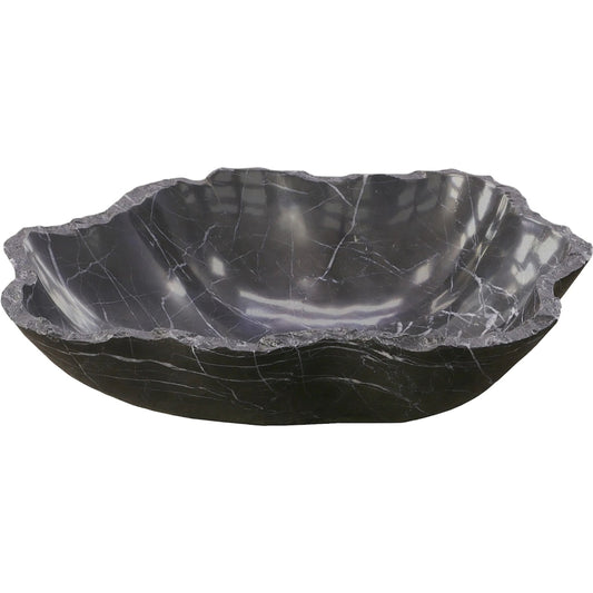 Marble Bowl by Phillips Collection in black. Made from marble in a unique style.