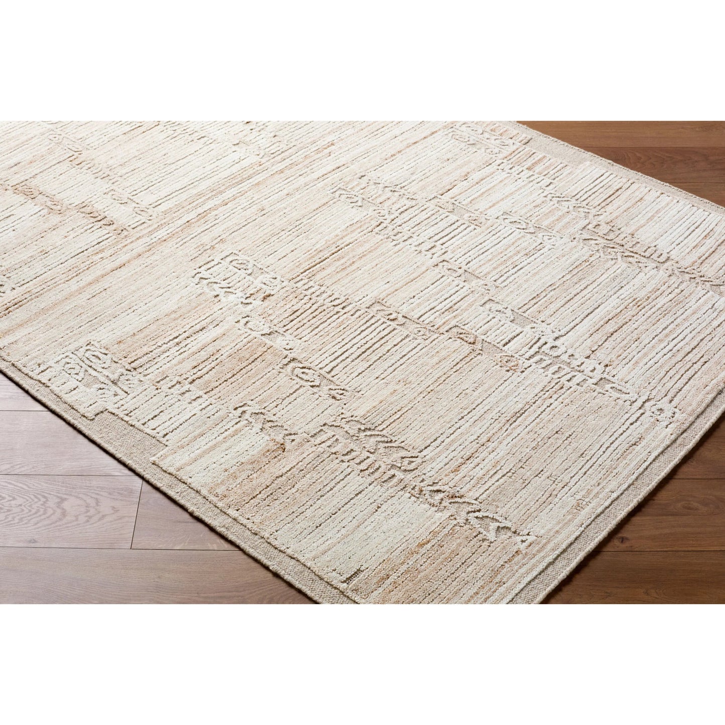 001 SI-2631281,SI-2631282,SI-2631283,SI-2631284 | Closeup | Marco MXO-2300 Rug by Livabliss in beige, cream, sandstone. Made from wool, cotton in a unique style.