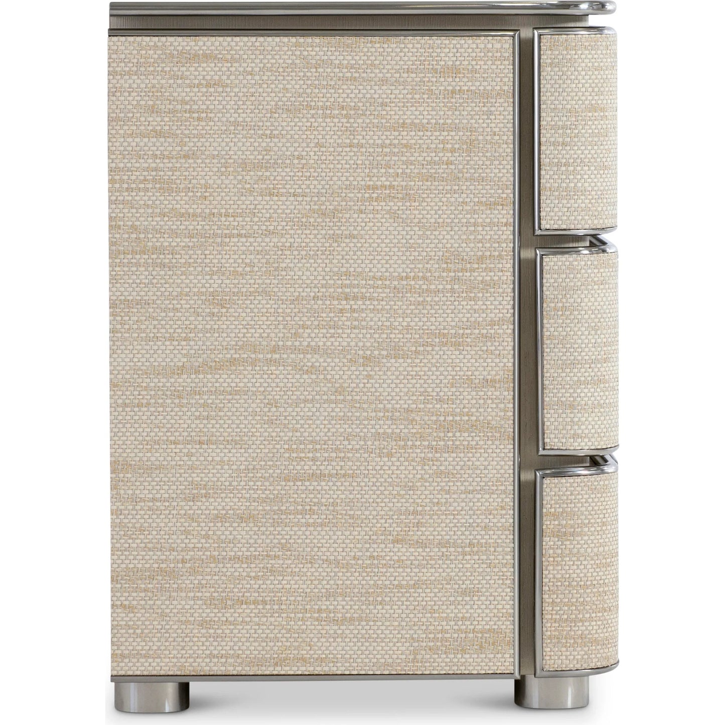003 SI-2524019 | Additional Silo | Corinne Nightstand by Bernhardt in ecru. Made from metal in a transitional style.