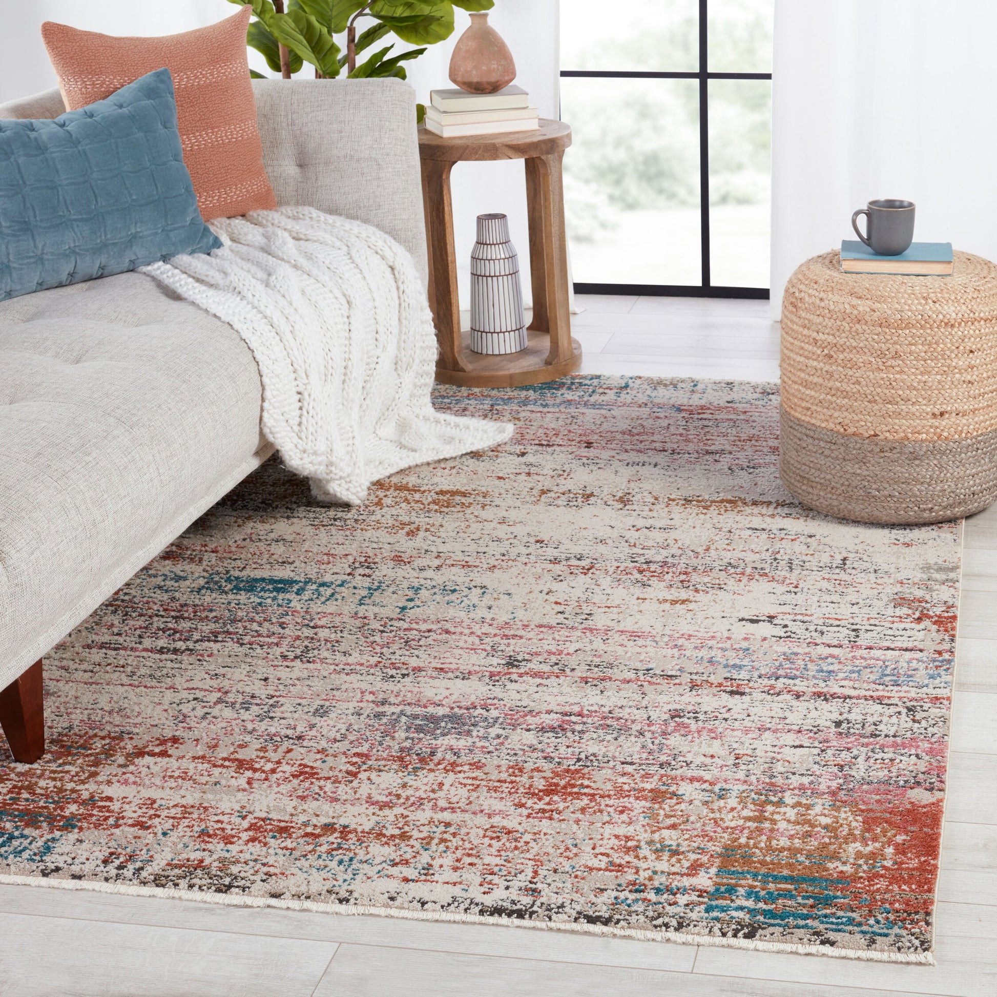 Starla Rug by Vibe by Jaipur Living in multicolor, cream. Made from 78% polypropylene 22% polyester in a unique style.