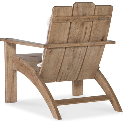 Vineyard Row Accent Chair by Hooker Furniture in beige and sonoma. Made from 57% polyester, 43% cationic poly in a transitional style.