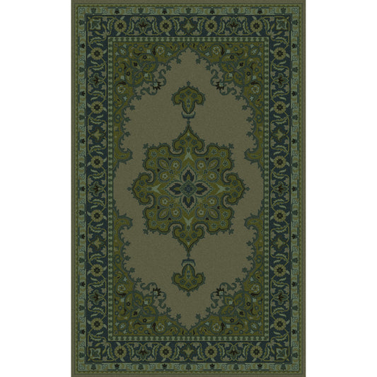 Mykonos Rug - 1087 by Surya in moss, teal. Made from 100% wool in a unique style.