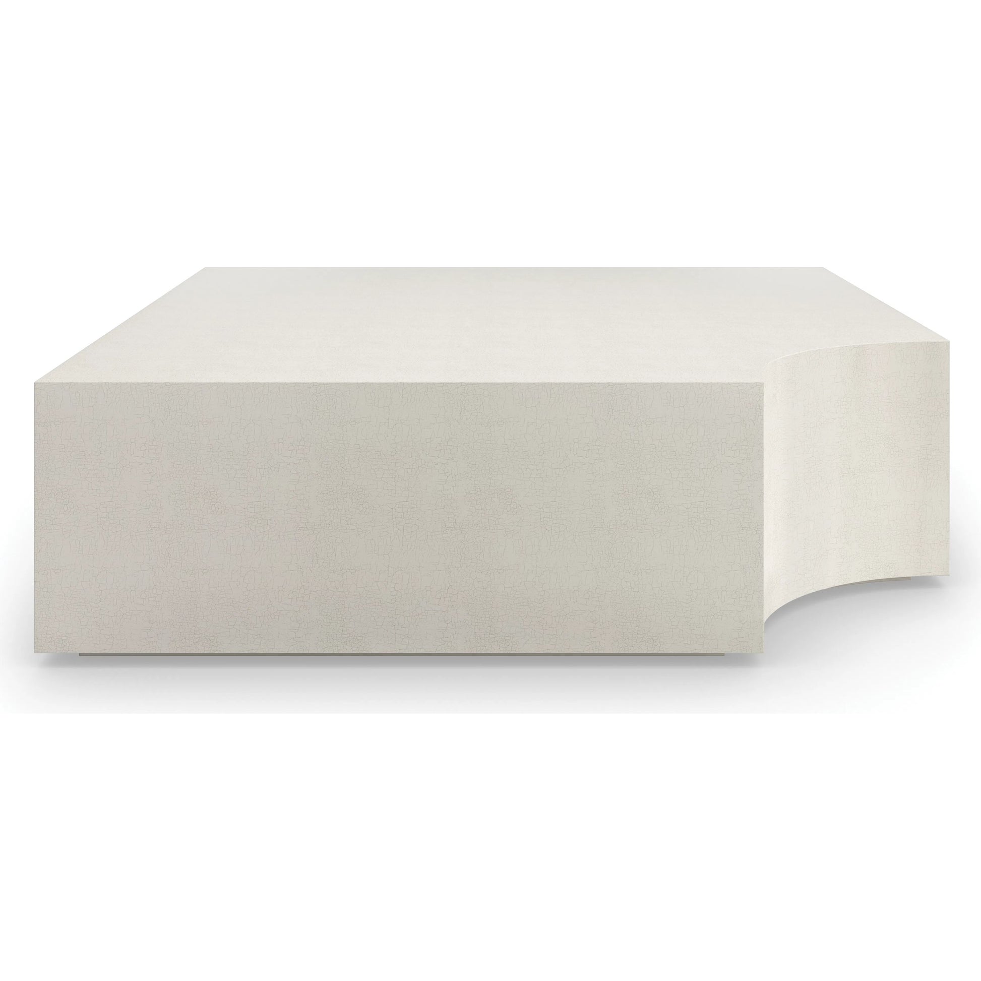 Buttoned Up Side Table by Caracole in ivory and ivory craze, ivory. Made from poplar in a unique style.