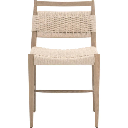 Myles Dining Chair (Set of 2) by Essentials For Living in blonde paper cord, natural oak. Made from solid oak in a transitional style.
