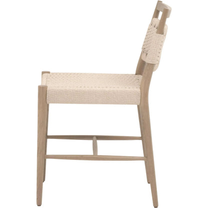 Myles Dining Chair (Set of 2) by Essentials For Living in blonde paper cord, natural oak. Made from solid oak in a transitional style.