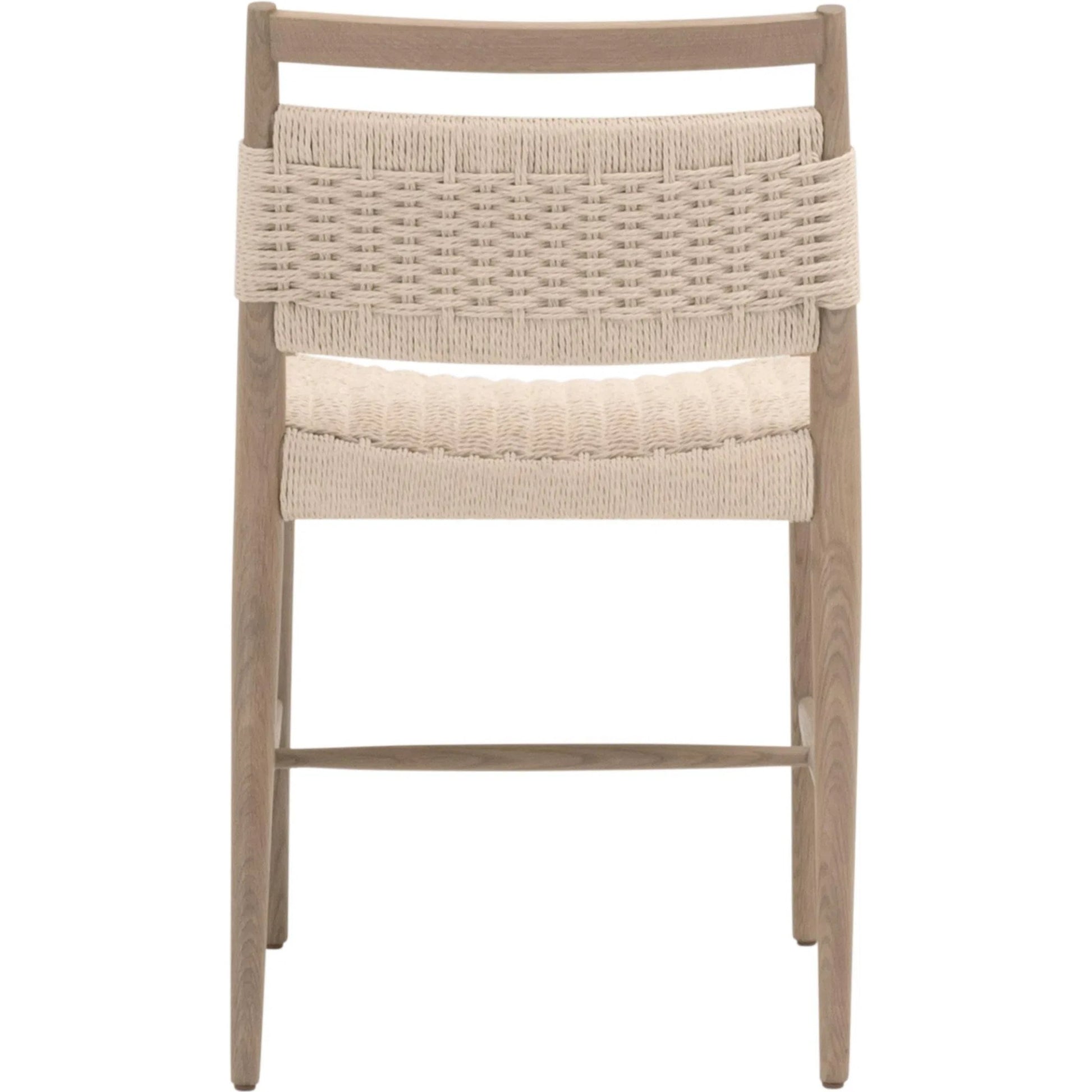 Myles Dining Chair (Set of 2) by Essentials For Living in blonde paper cord, natural oak. Made from solid oak in a transitional style.