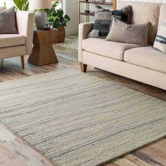 Madelyn Rug - 30075 by Livabliss in gray, cream. Made from 100% wool in a unique style.