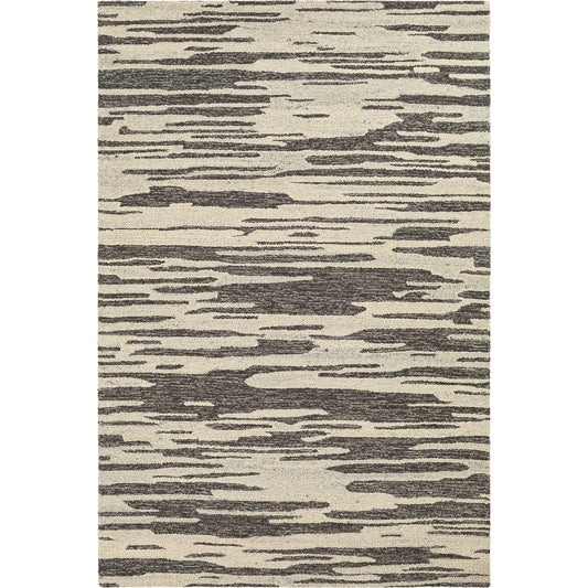 Madelyn Rug - 30083 by Livabliss in light beige, charcoal, black. Made from 100% wool in a unique style.