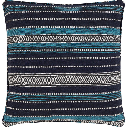 Maya Pillow - 33038 by Surya in dark blue, ink blue. Made from 60% cotton, 40% polyester, 100% cotton in a modern style.