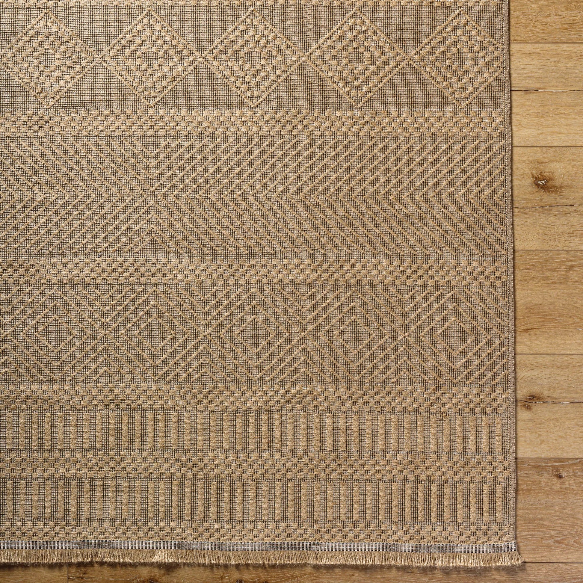 Mystery Rug - 497205 by Livabliss in tan, beige. Made from jute in a unique style.