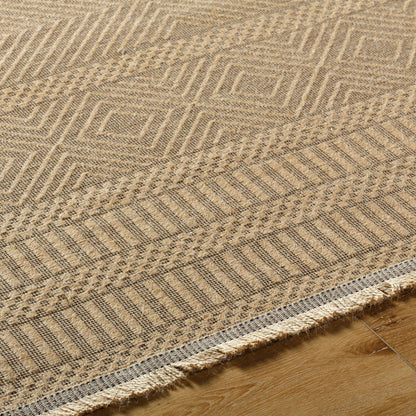 Mystery Rug - 497205 by Livabliss in tan, beige. Made from jute in a unique style.