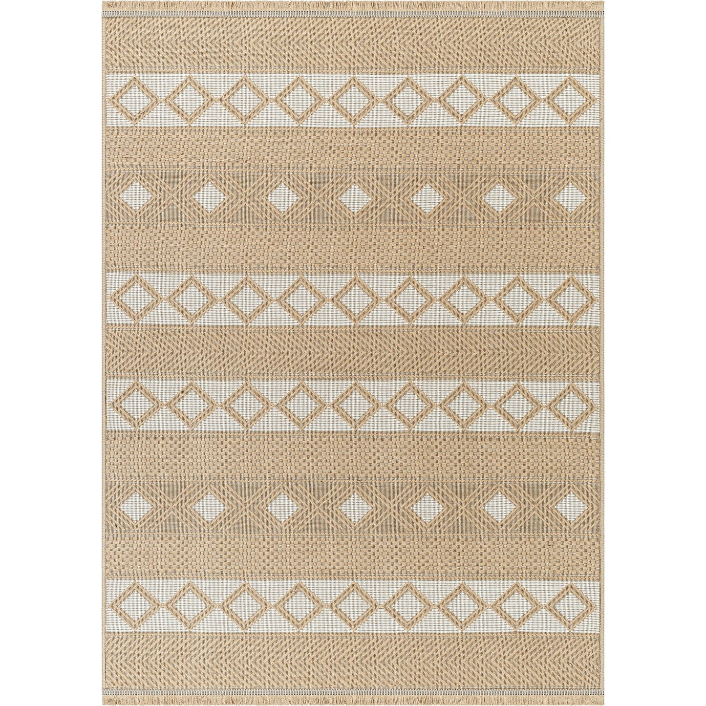 001 SI-2167824,SI-2167825,SI-2167826,SI-2167827,SI-2167828,SI-2167829 | Primary Silo | Mystery Rug - 497215 by Livabliss in tan, beige, cream. Made from jute, cotton in a unique style.