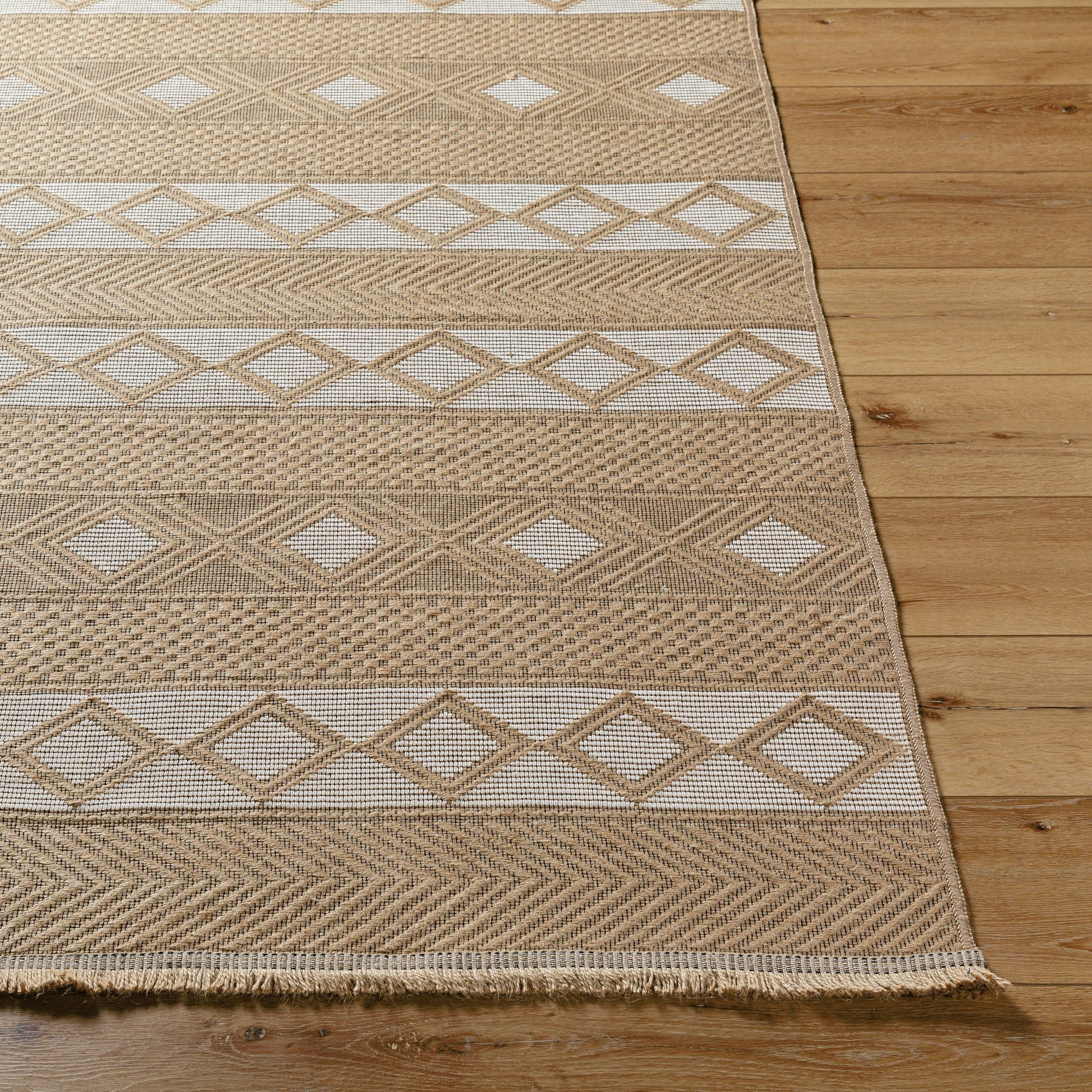 Mystery Rug - 497215 by Livabliss in tan, beige, cream. Made from jute, cotton in a unique style.