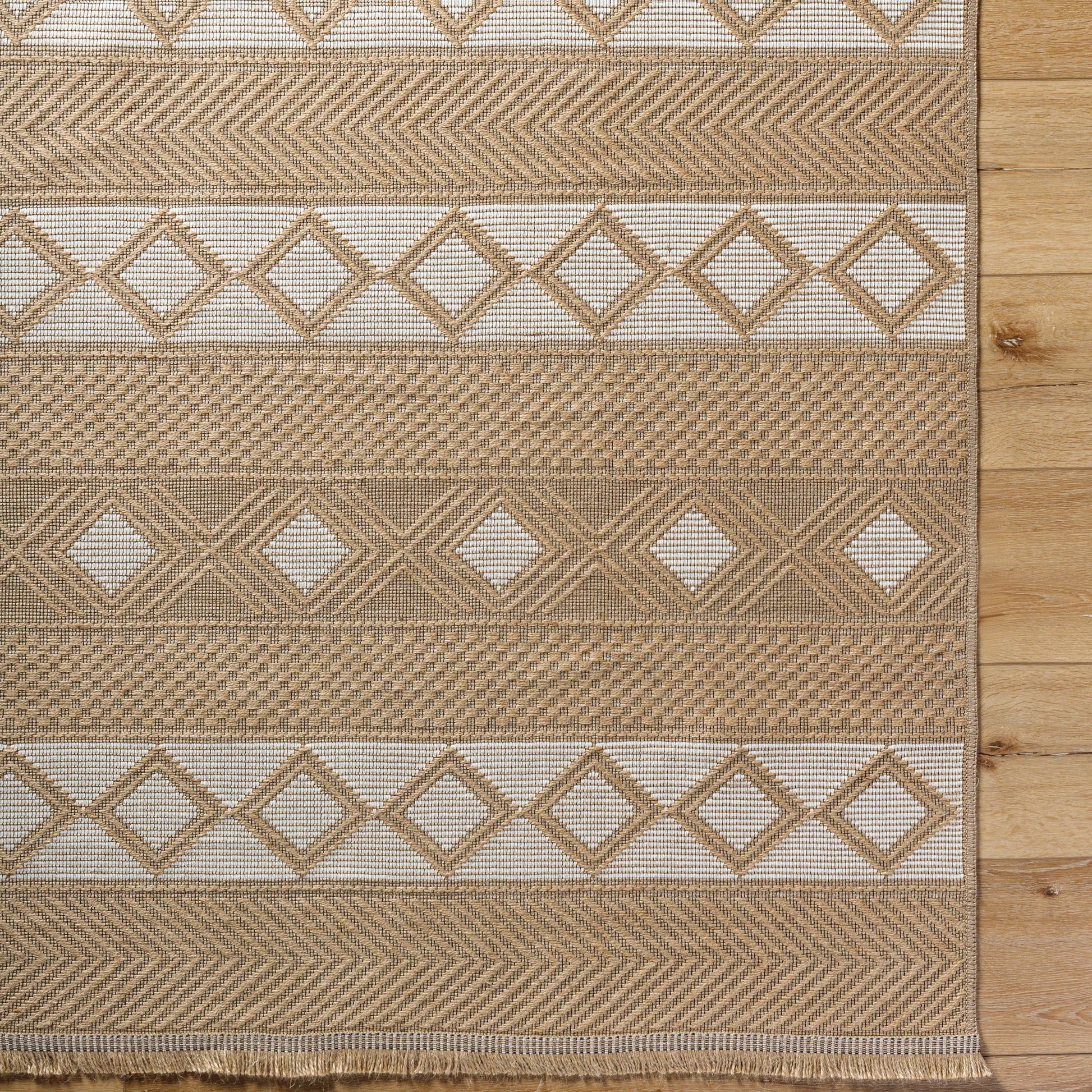 Mystery Rug - 497215 by Livabliss in tan, beige, cream. Made from jute, cotton in a unique style.