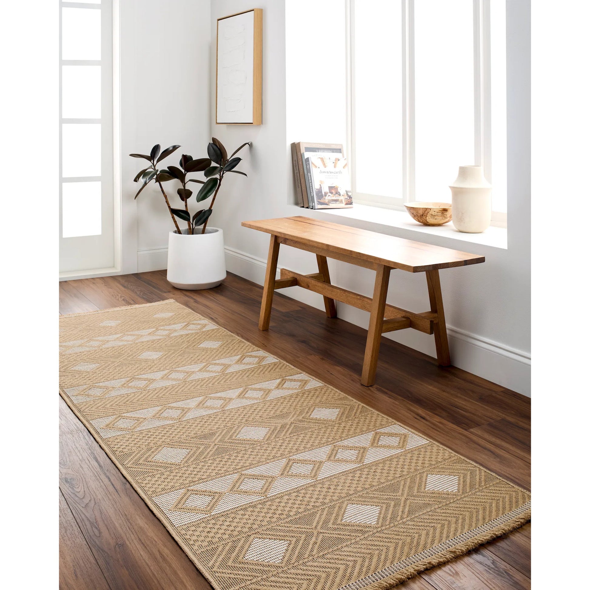 Mystery Rug - 497215 by Livabliss in tan, beige, cream. Made from jute, cotton in a unique style.