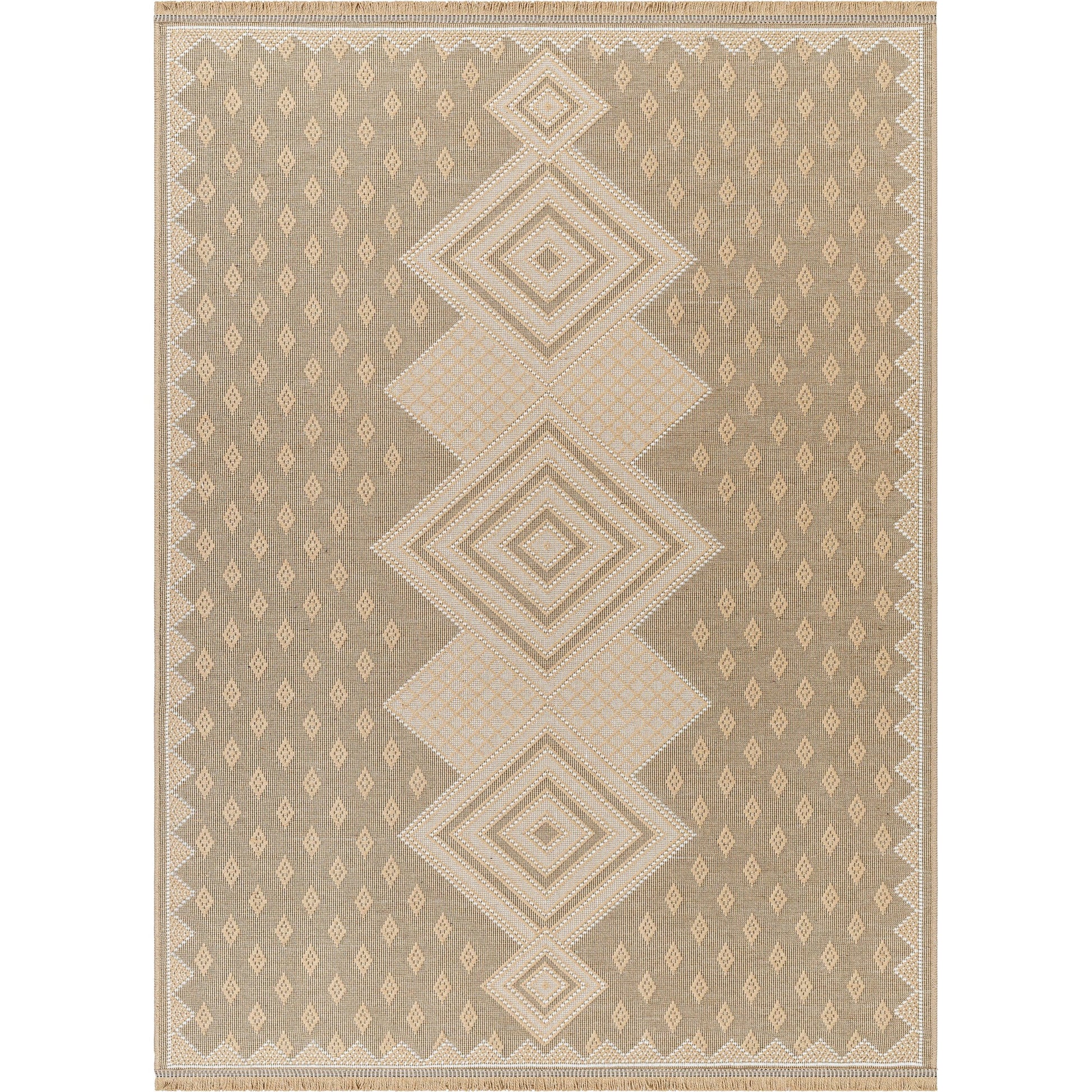 Mystery Rug - 497245 by Livabliss in tan, beige, cream, light beige. Made from jute, cotton in a unique style.