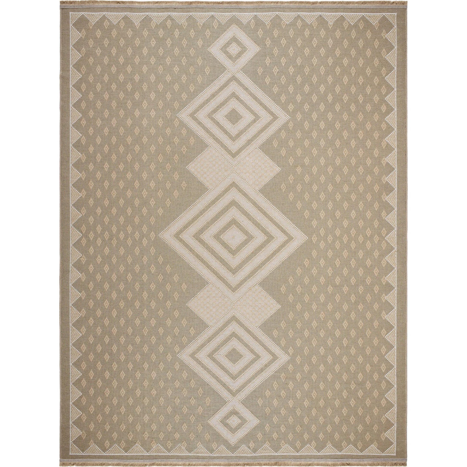 Mystery MYS-2305 Rug by Livabliss in tan, beige, cream, light beige. Made from jute, cotton in a unique style.
