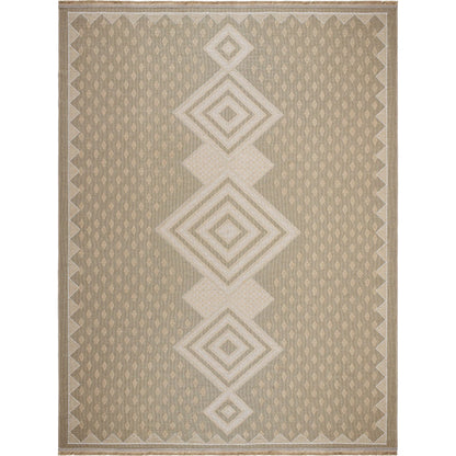 Mystery MYS-2305 Rug by Livabliss in tan, beige, cream, light beige. Made from jute, cotton in a unique style.