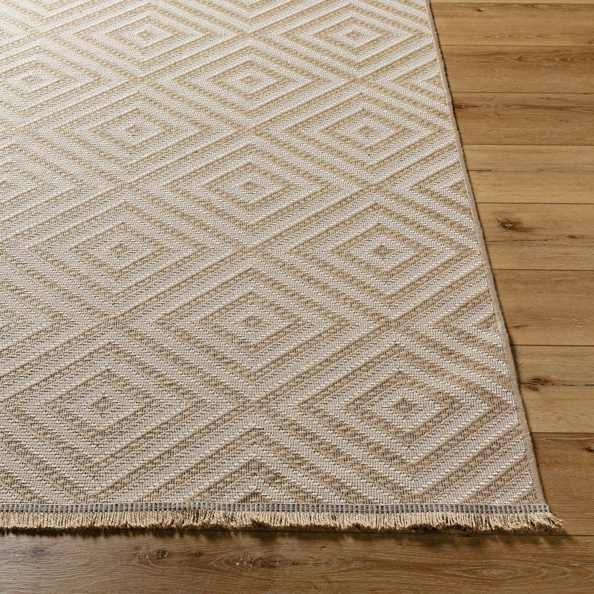 Mystery Rug - 497255 by Livabliss in tan, beige, cream, light beige. Made from jute, cotton in a unique style.